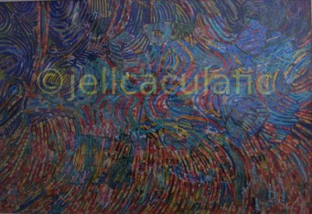 Artist: Jelica CulaficTitle: Feu d'artifice sur la Baie des Anges 
