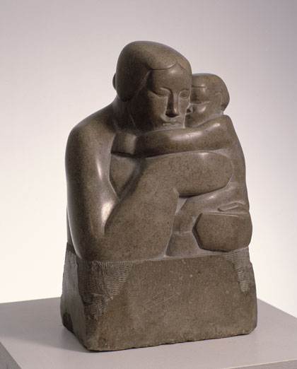 Stonne Carving "Mother and Child 1927"