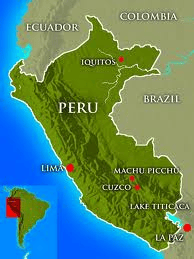 map of Peru