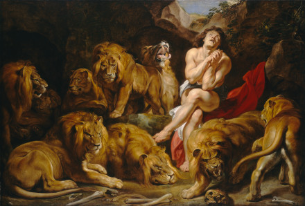 Daniel in the Lions Den by Rubuns
