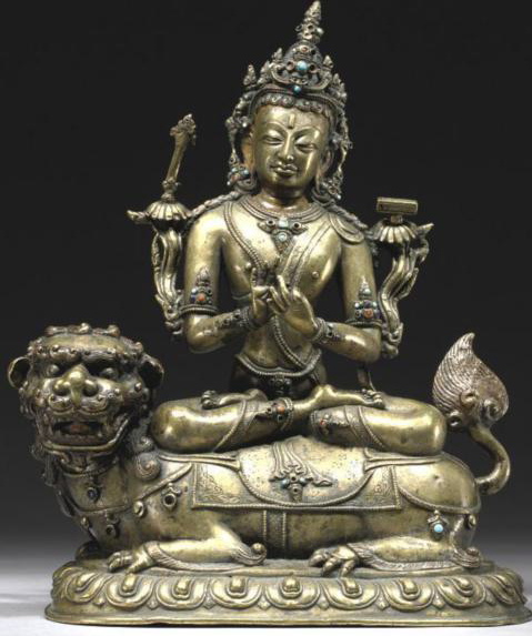 Manjushri Himalayan Buddhist Art 14th- 15th Century