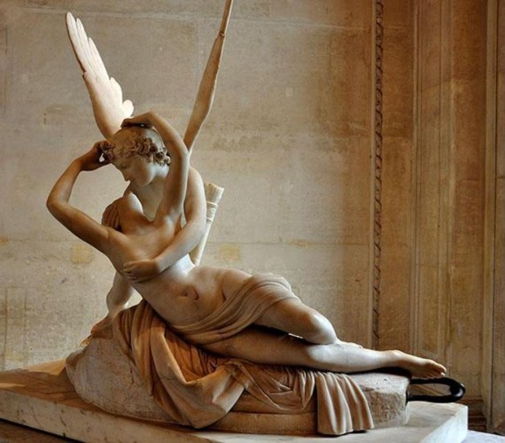 Neoclassical Kiss Antonio Canova Cupid Kiss2