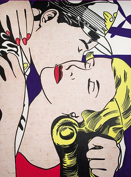 Roy Lichtenstein Kiss3