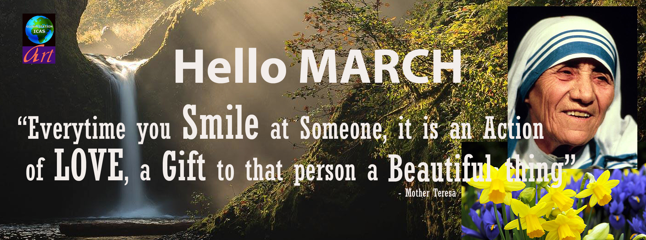 Hello March Mother Teresa
