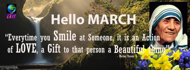 Hello March Mother Teresa